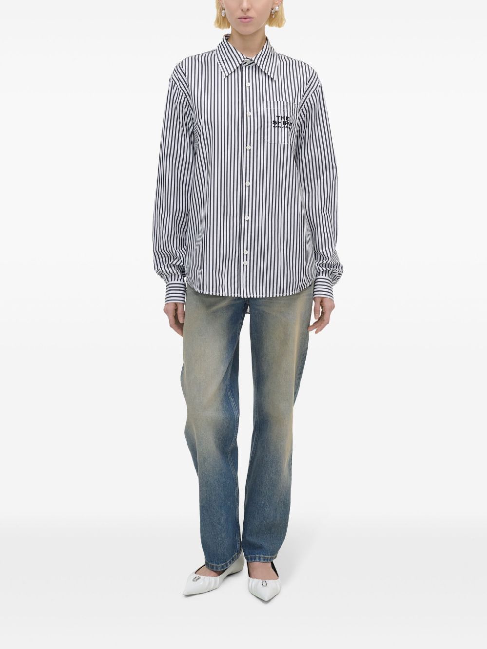 marc jacobs dress shirts Marc Jacobs The Striped Shirt | Blue