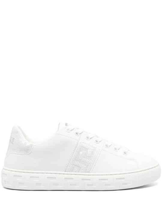 Greca Sequined Sneakers