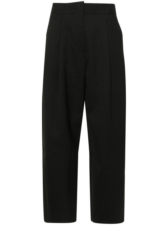 Wide Leg Cropped Trousers