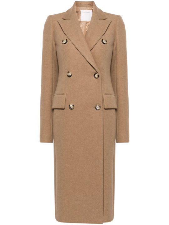 Wool Double-Breasted Coat