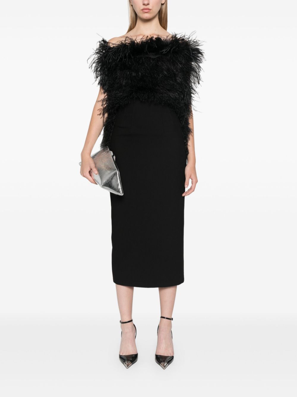 Sportmax Feathered Midi Dress