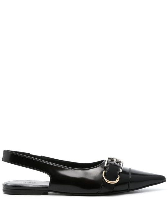 Voyou Leather Slingback Flats