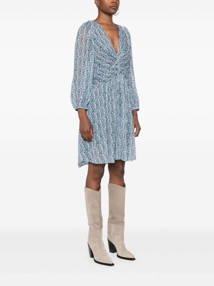 Iro Dresses - Blue and green | 6daab059cfa9f09ffdc031385913963519373ee7