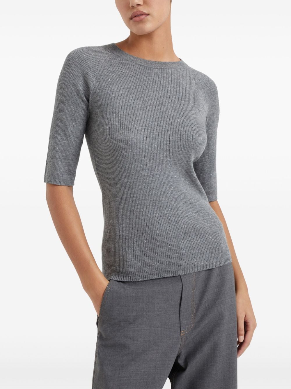 Brunello Cucinelli Sweaters - Neri e Grigi | 0e7c25415804a0a82df3e8c8a129ca175bf8ee08