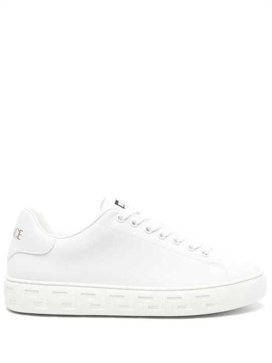 Greca Leather Sneakers