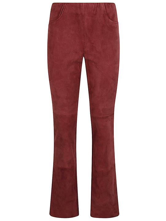 Suede Leather Trousers