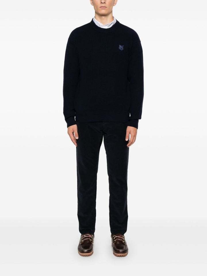 Maison Kitsune' Sweaters - Blue and green | 2ee4e96fddfbf4ae77e0cda75ac3968057f55018