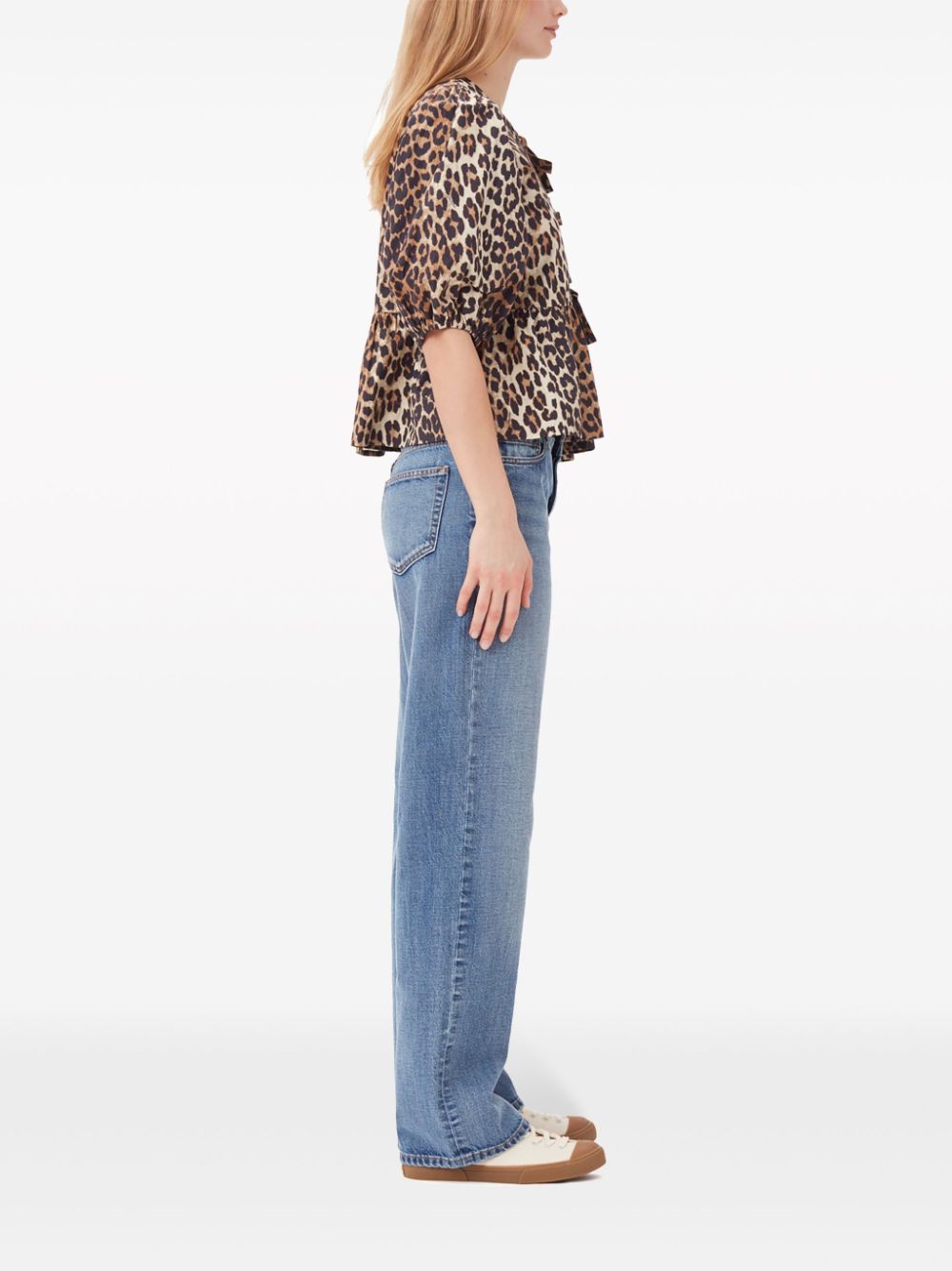 Ganni Top - Brown | 143e4839e100fe4ee26431c9cd735a909e1d2d80