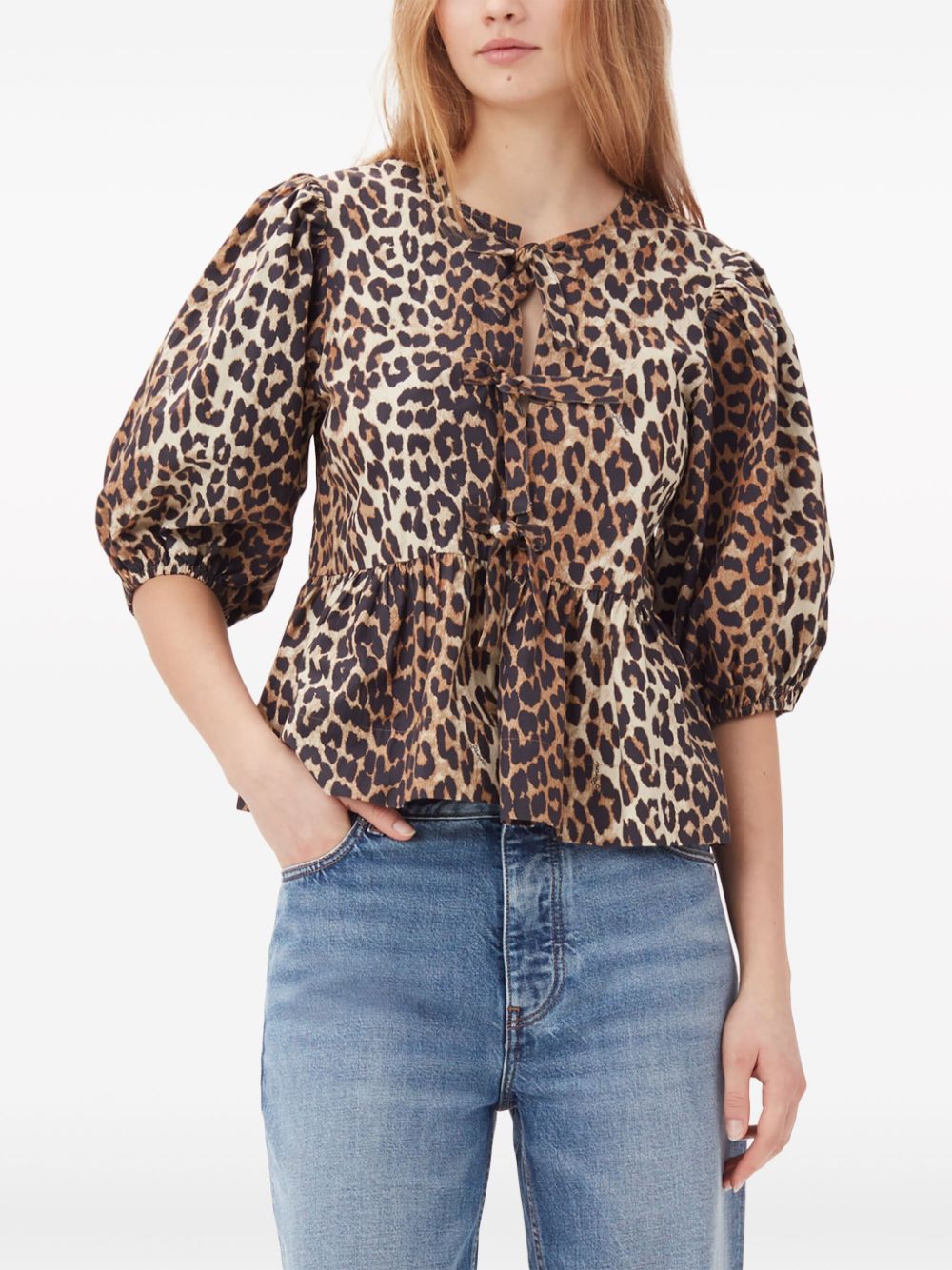 Ganni Top - Brown | dbcef96d1e191ff452f1317cf6c05c4ff0e05fd3