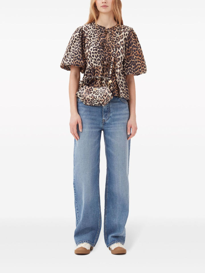 Ganni Top - Brown | 1802a6dcf157ae05492087e6c7c4de00d6322b6e