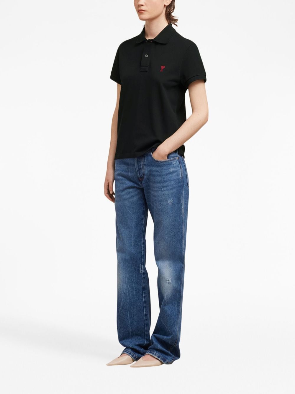 Ami Paris T-shirts and Polos - Blacks and greys | daf72c10ab328490f3b2438fef4d14d1bf682875