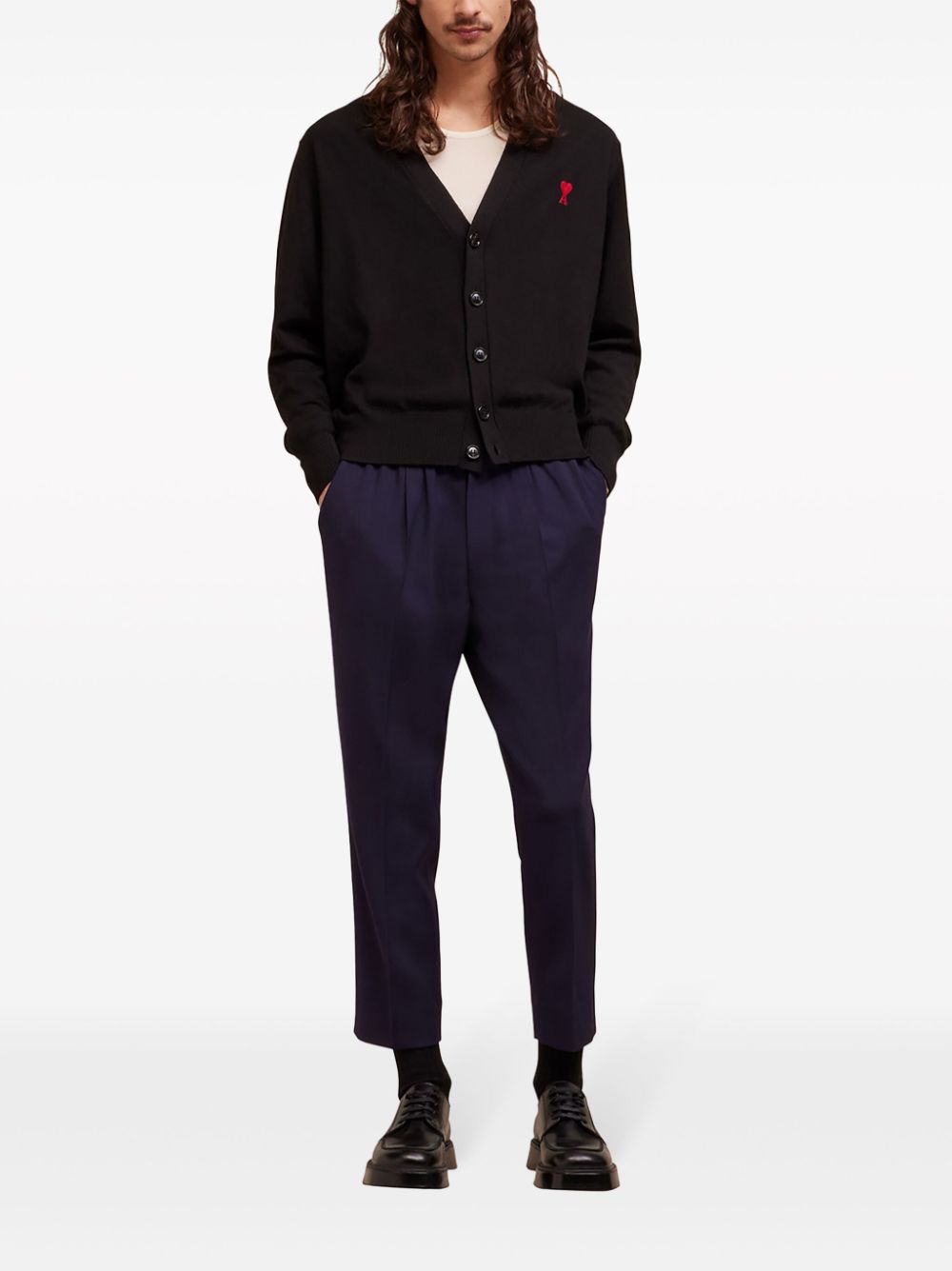 Ami Paris Sweaters - Blacks and greys | b43f9101b4e9b24ca40cfd170387e094b7a462ca