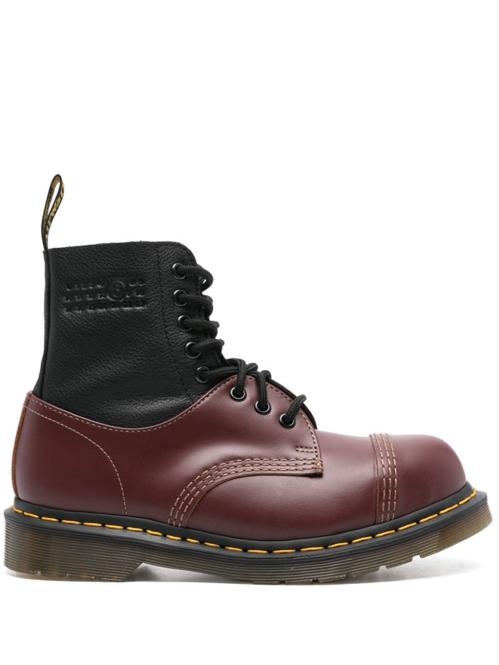 Mm6 Maison Margiela X Dr. Martens Boots - Brown | 7279c961f9c83317d8dd32b011042d0738898a9c