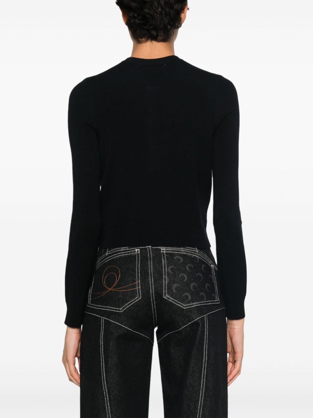 Marine Serre Sweaters - Blacks and greys | 3e26a39a0bcbc3bc33feb21d94713e5d8c1bee4d