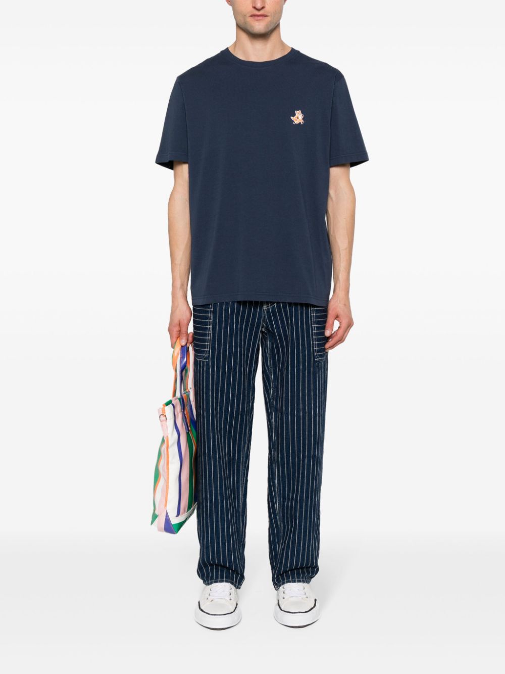 Maison Kitsune' T-shirts and Polos - Blue and green | 58769e6558485ac0b38e3401418408c370a8639b