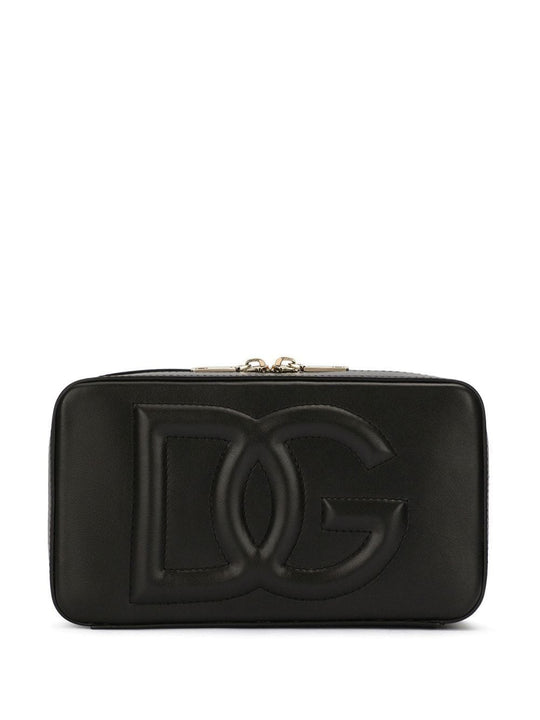 Dg Logo Small Leather Camera Bag