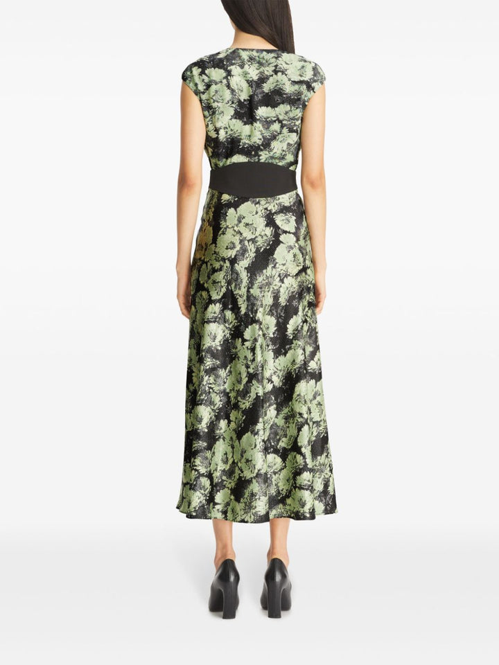 Tory Burch Printed Midi Dress - Green Tory Burch Printed Midi Dress - Green