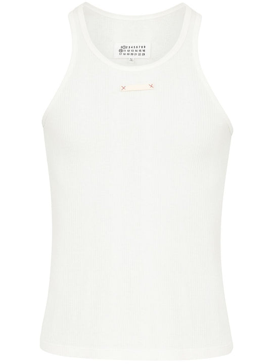 Logo Cotton Blend Tank Top
