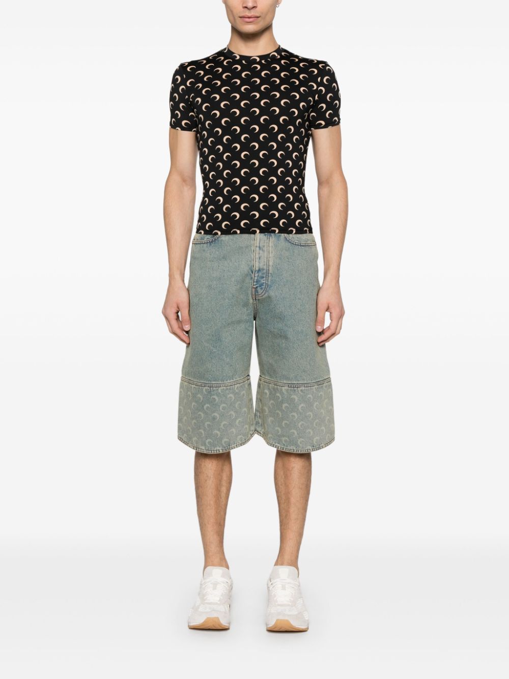 Marine Serre Top - Blacks and greys | 2d76fb782e2aa35a3fc11bf8b5aa5ab72e322a17