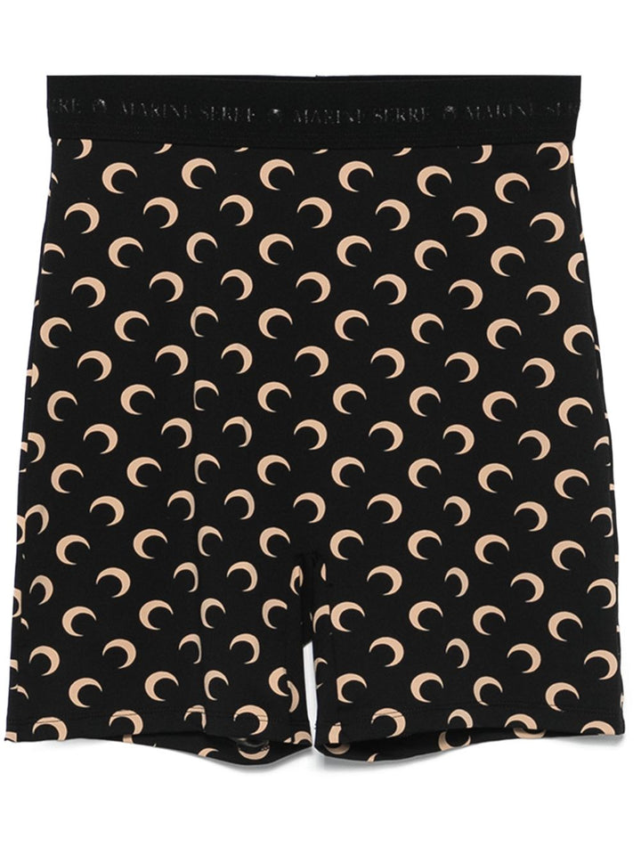 Marine Serre Shorts - Blacks and greys | 1213f4ee652eb50f397e17bb32a1438f75ea5de5