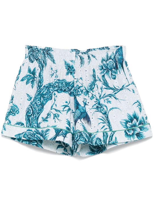 Printed Cotton Shorts