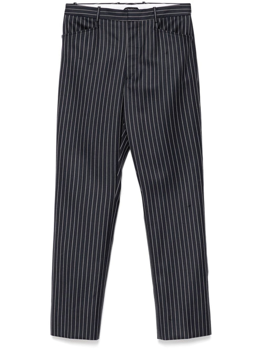 Wool Striped Trousers