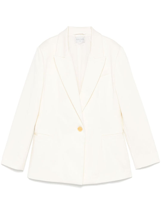 Cotton Single-Breasted Blazer Jacket