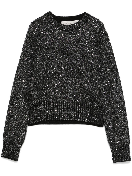 Sequined Wool Blend Jumper