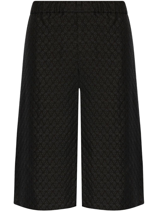 Skull Print Bermuda Shorts