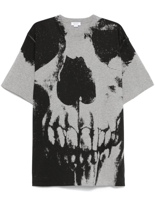 Skull Ptint Cotton T-Shirt