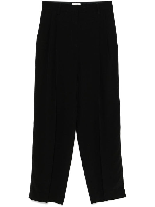Pleat Detail Straight Leg Trousers