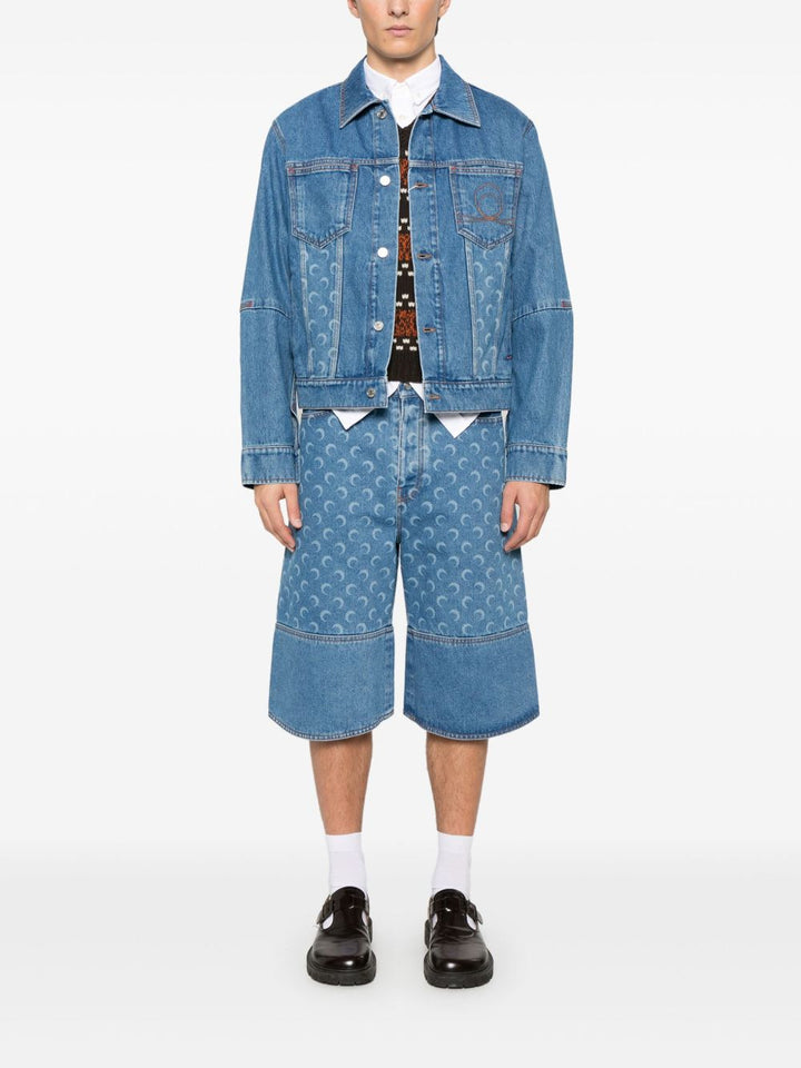 Marine Serre Coats - Blue and green | f6cb033e321465d8d5bcbb83ea4717d4cbdad191