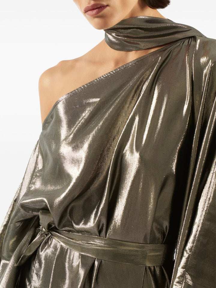 taller marmo brown dress Taller Marmo Ubud Extravaganza Crepe Gown in Brown