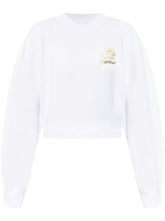 Roses Arrows Cropped Sweatshirt