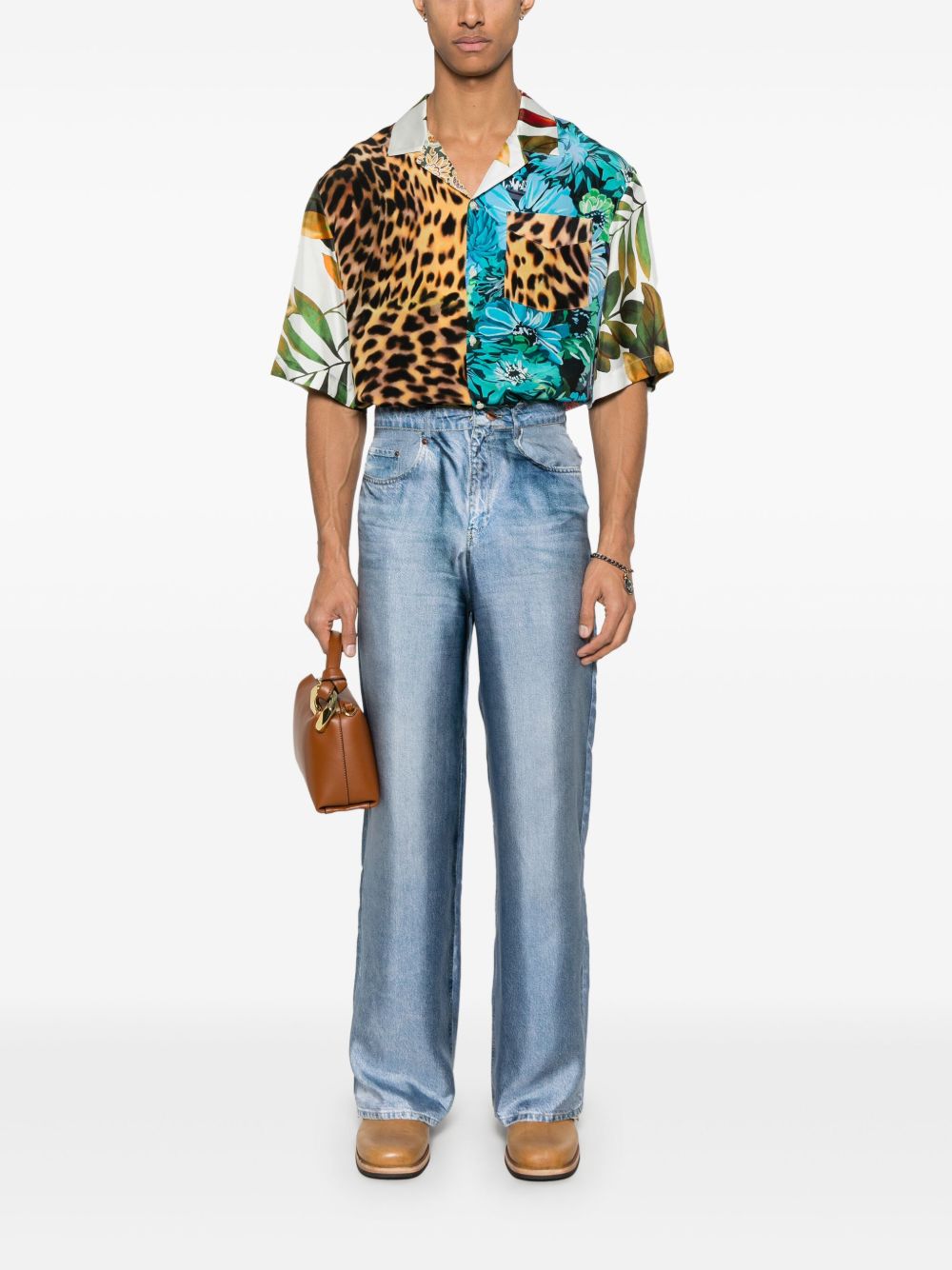 Pierre Louis Mascia Trousers - Blue and green | 45f3265a2ab38e8a139ffff48bdd4104cc050b79