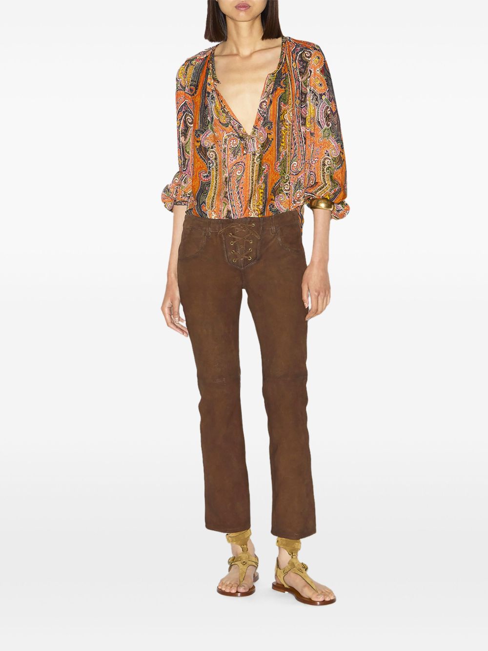 Isabel Marant Trousers - Brown | bd6aba7bbb3f1246520acea5b575cd86e174b381