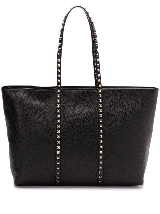 Rockstud Leather Medium Tote