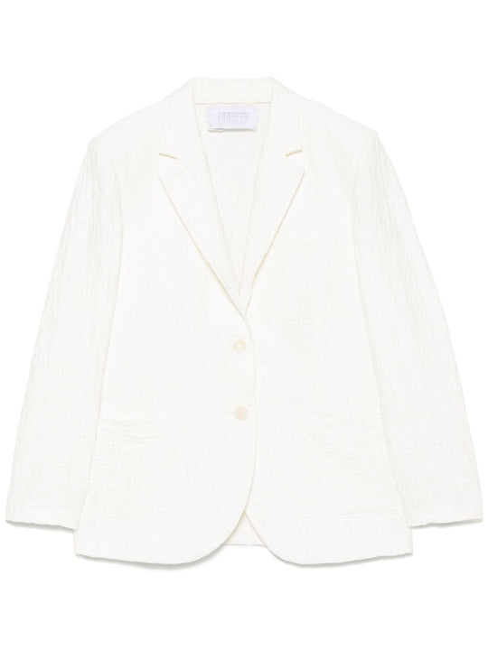 Cotton Blend Blazer Jacket