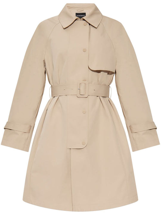 Cotton Blend Trench Coat