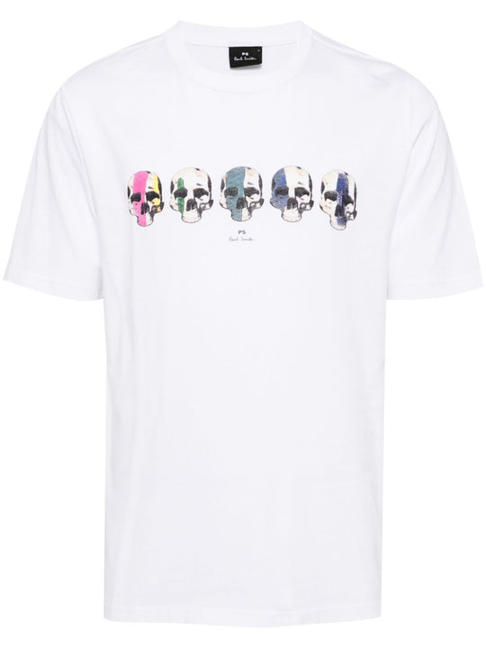 Multi Skull Cotton T-Shirt