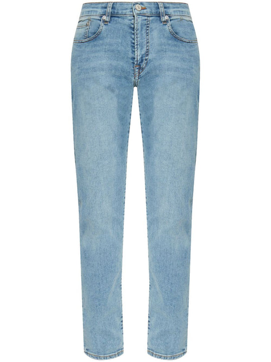 Tapered Denim Cotton Jeans