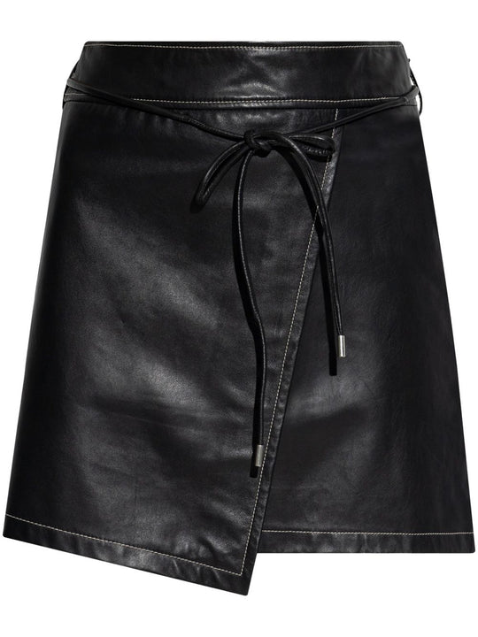 Leahter Mini Skirt