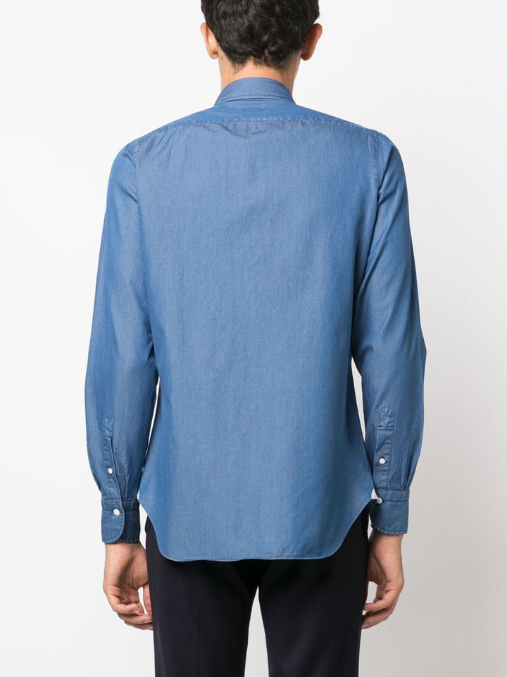 Finamore 1925 Napoli Shirts - Blue and green | 5e84054c47d611822d40e0e1dc58c172a743ae0c