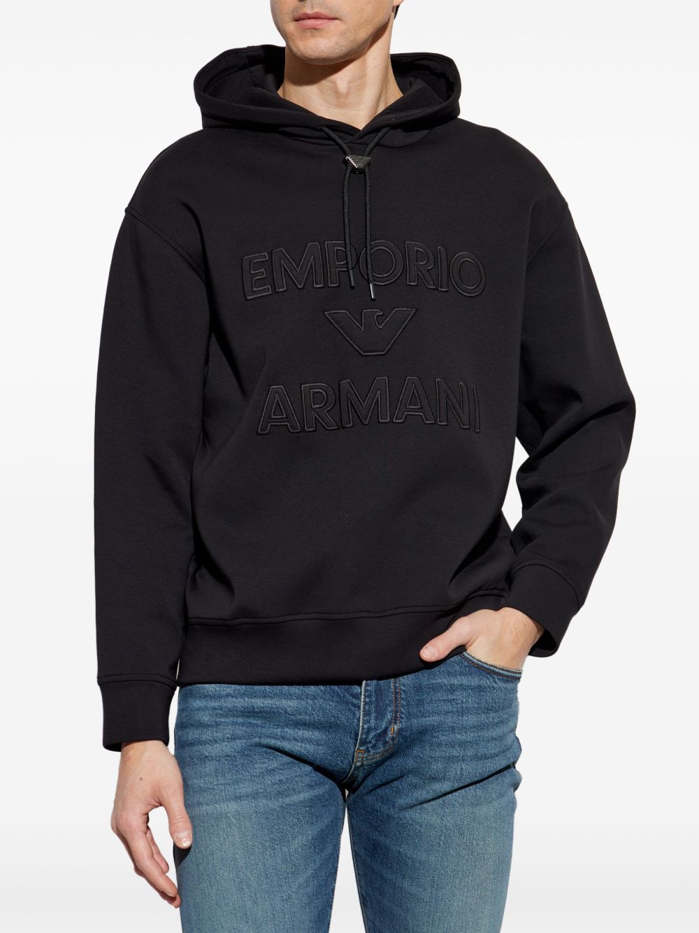 Emporio Armani Sweaters - Blacks and greys | 9edd16d7c2aff2fcca57edbc4b3179021548b96c