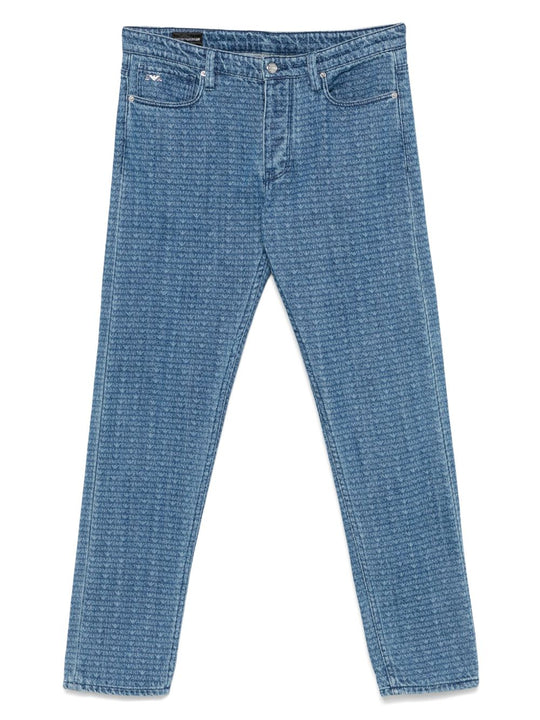 Allover Logo Denim Jeans
