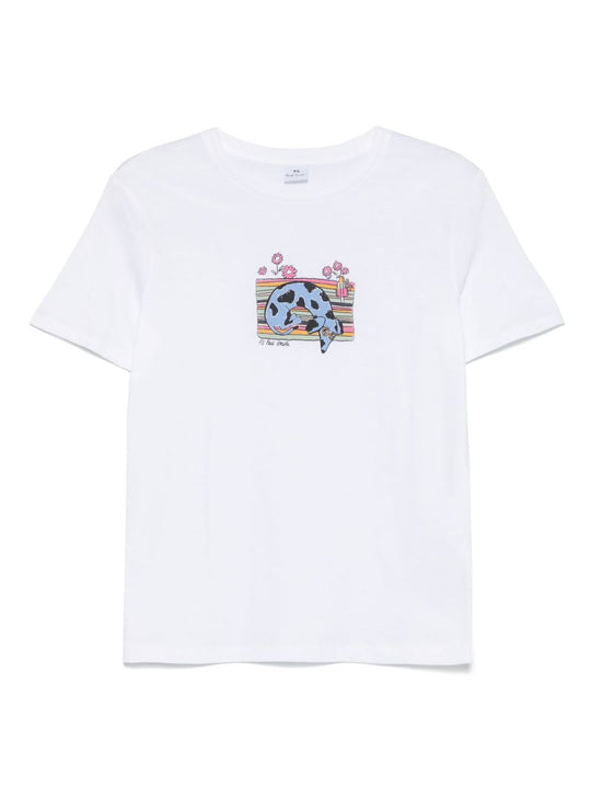 Dog Hug Cotton T-Shirt