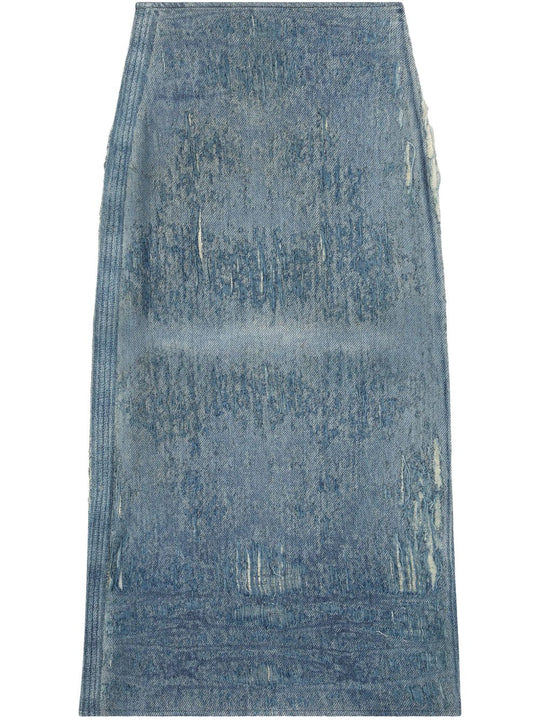 Denim Midi Skirt