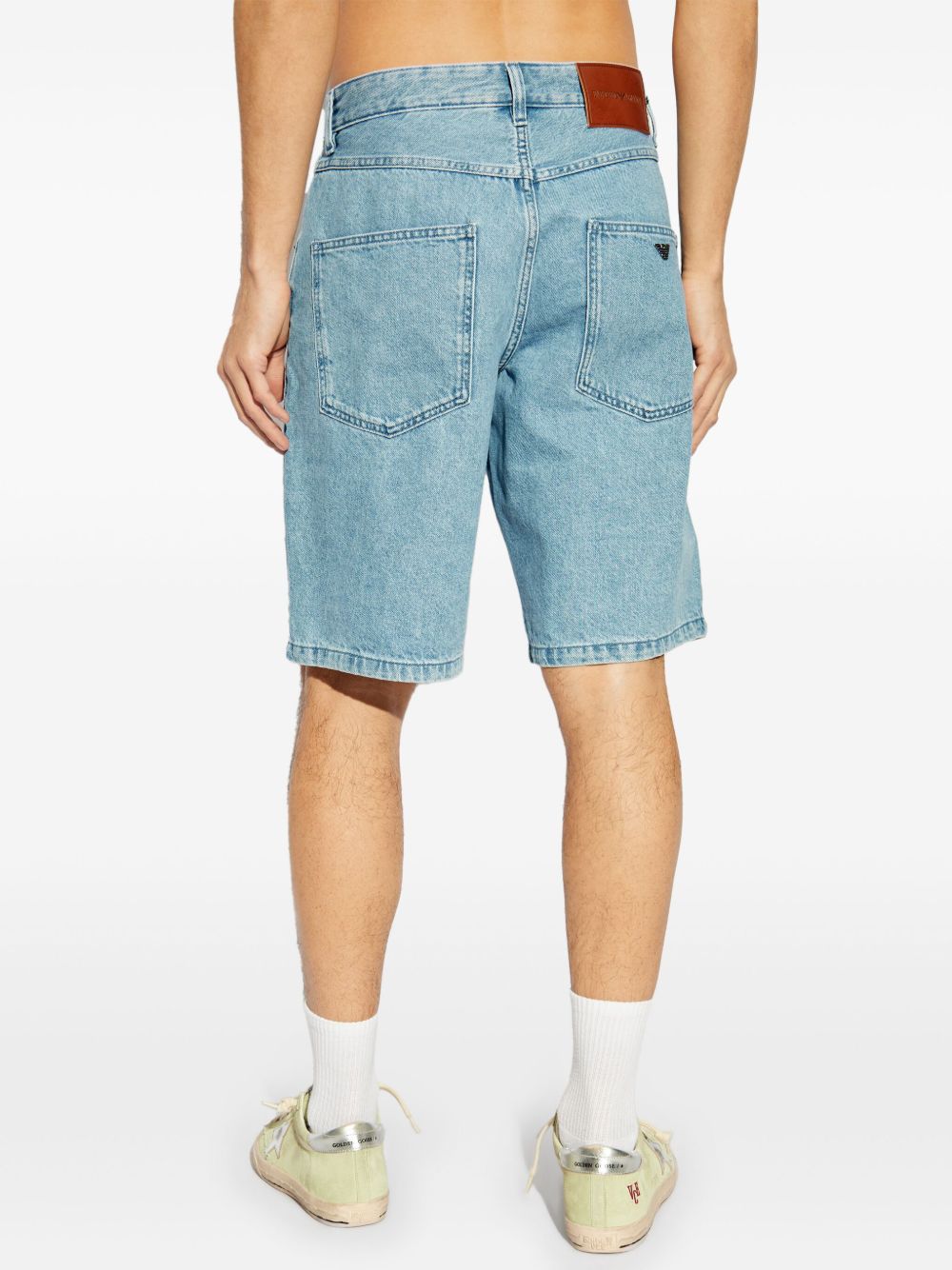 Emporio Armani Shorts - Blue and green | e2376a3604e77a07d58f6b23f6a40bc30f2d2212