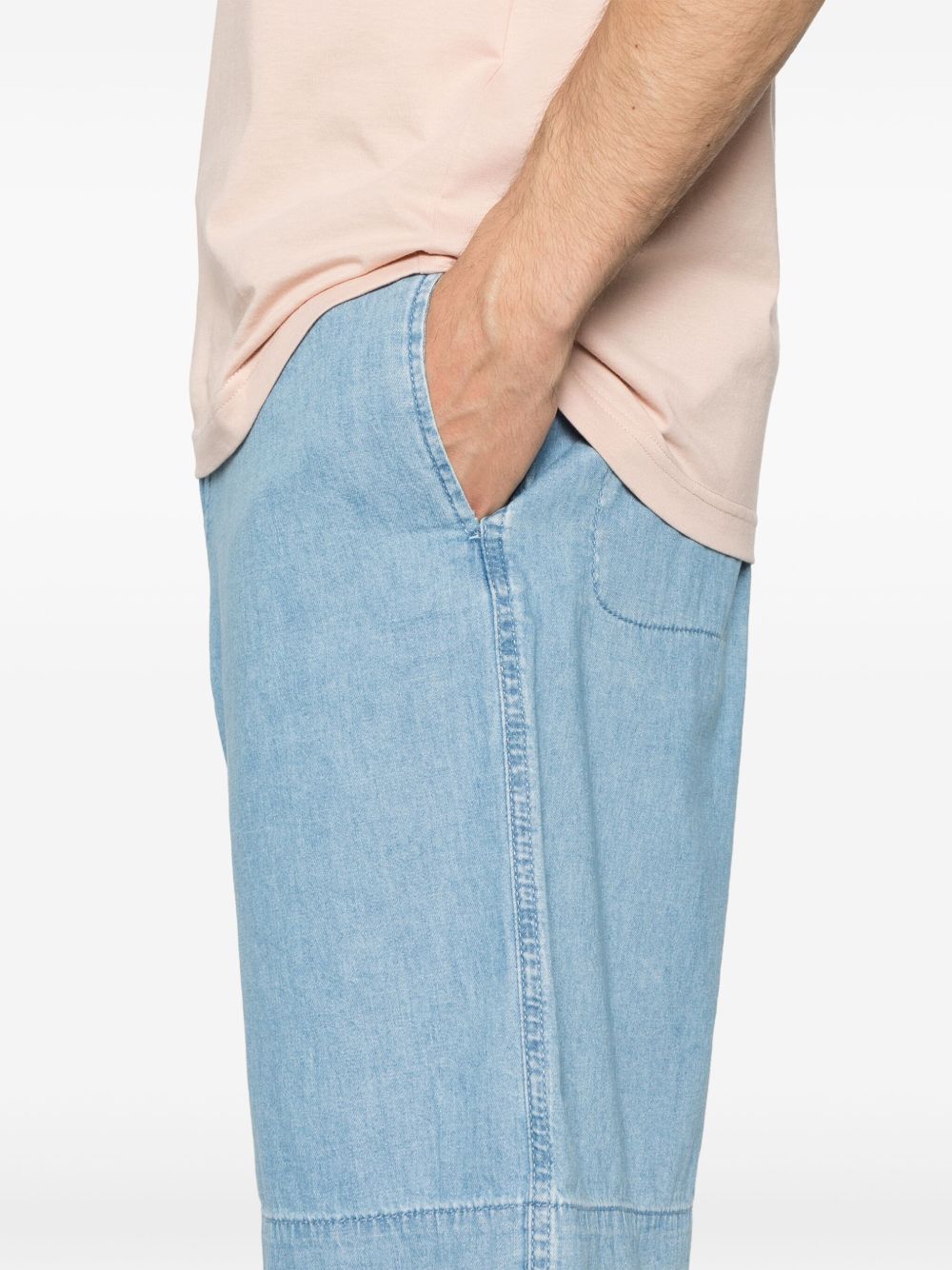 Emporio Armani Shorts - Blue and green | d7c44ae2bf059a951cff00fdcc200a0a8bd6a9ba