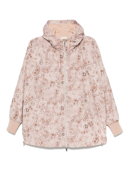 Printed Blouson Jacket